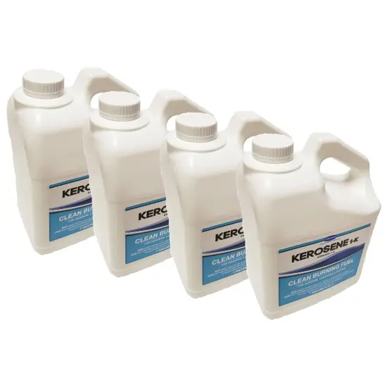 Crown K1 Clear Pure Petroleum Based Kerosene Case of Four 1 Gallon Jugs {1}