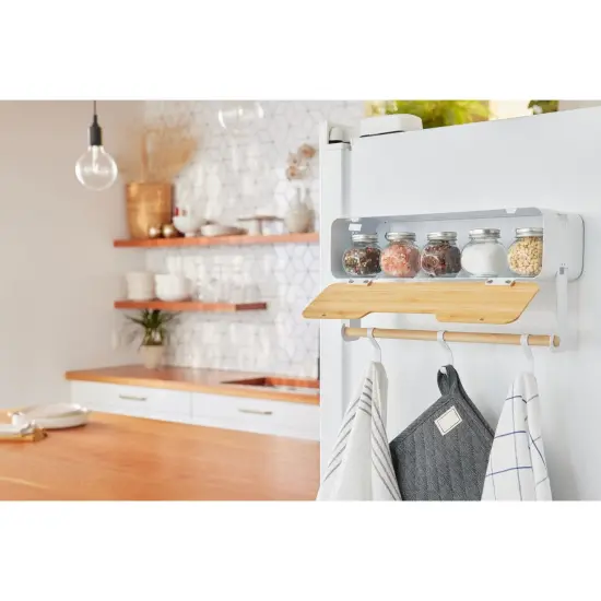 BLACK+DECKER White Hanging Rack System-Shelf W/ Door (BDSTKT282WH) {4}