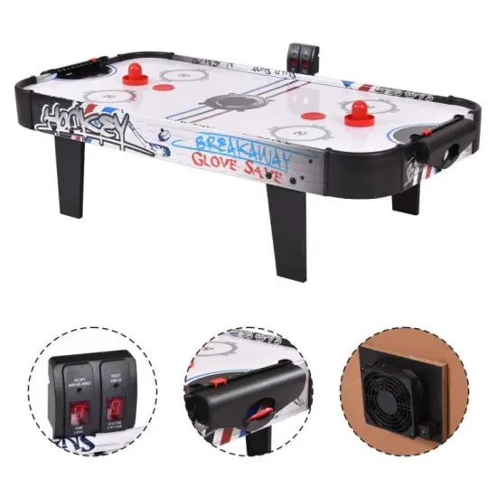42 Inch Air Powered Hockey Table Top Scoring 2 Pushers {6}