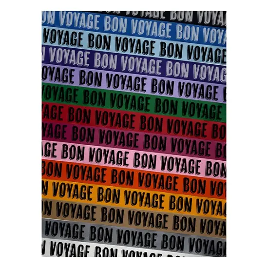 Bon Voyage Drop Shadow Satin Ribbon for Bows Gift Wrapping - 1" - 3 Yards Light Blue Ribbon {1}