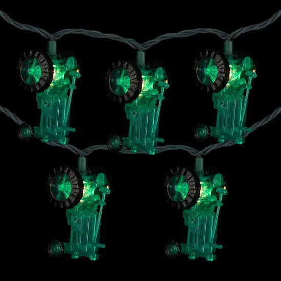 Northlight 10 Green Tractors Clear White String Light Set - 6' Green Wire {4}