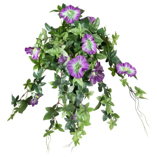 Allstate Petunia Artificial Floral Bush Spray - 20" - Purple {3}
