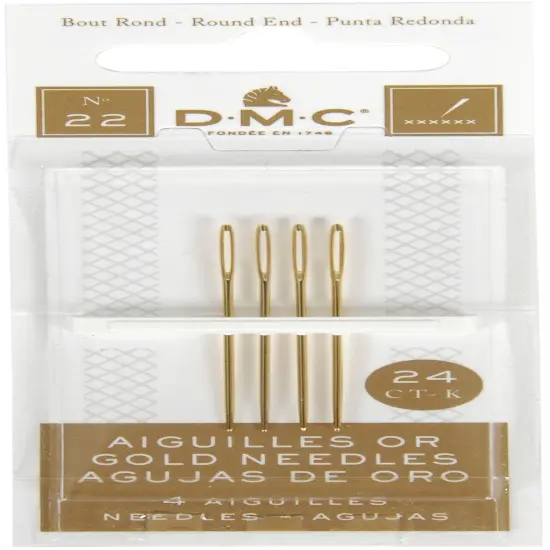 DMC Gold Tapestry Hand Needles-Size 22 4/Pkg {1}