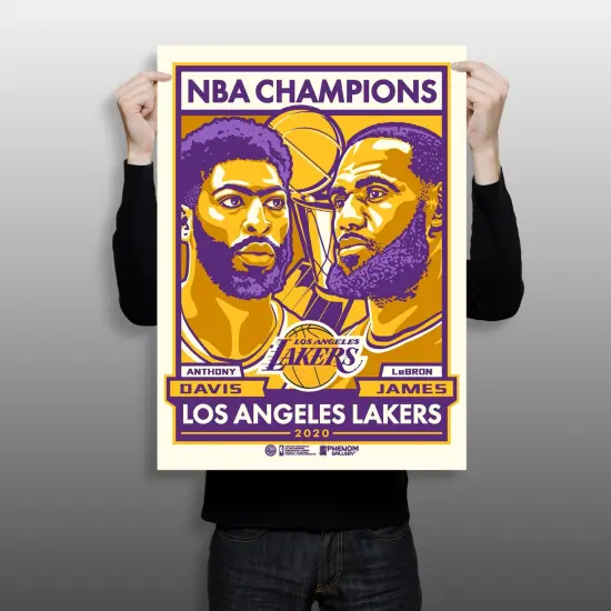 Phenom Gallery Los Angeles Lakers 2020 NBA Champs Limited Edition Print {1}