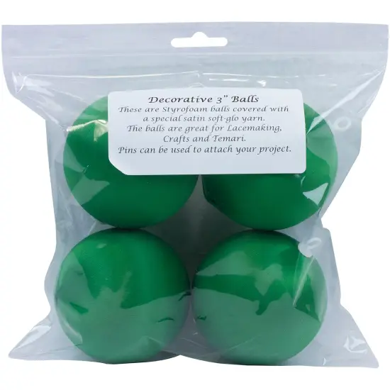 Handy Hands Decor Satin Covered Styrofoam Balls 3" 4/Pkg {2}
