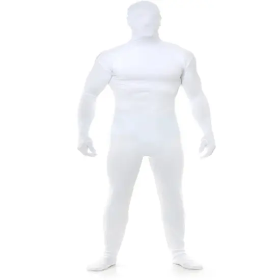 Adults Mens Womens White Team Spirit Bodysuit Costume {1}