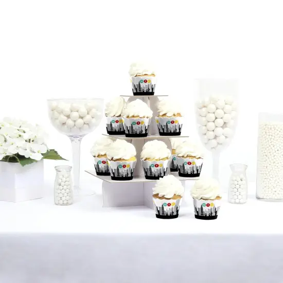 Big Dot of Happiness NYC Cityscape - New York City Party Decorations - Party Cupcake Wrappers - Set of 12 {3}