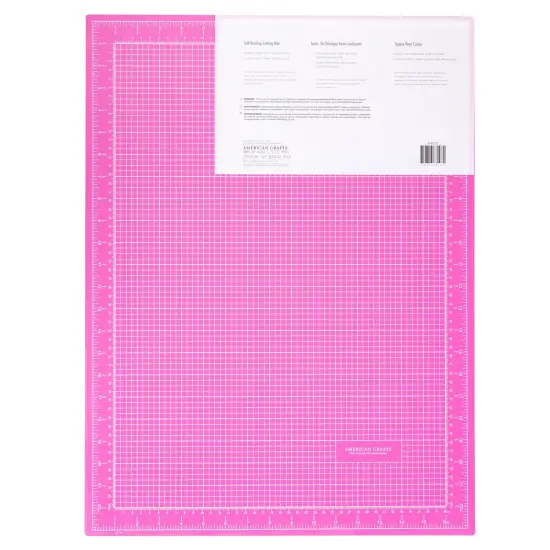 American Crafts Pink Double-Sided Self-Healing Cutting Mat-18"X24" {2}