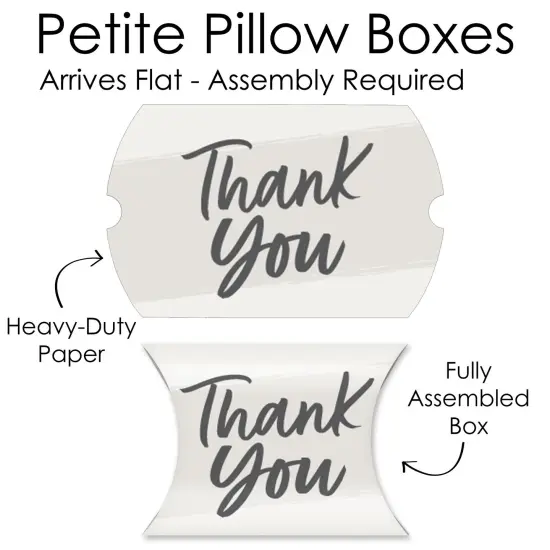Big Dot of Happiness Champagne Elegantly Simple - Favor Gift Boxes - Guest Party Favors Petite Pillow Boxes - Set of 20 {7}