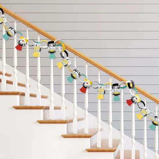 Big Dot of Happiness NYC Cityscape - 90 Chain Links and 30 Paper Tassels Decoration Kit - New York City Party Paper Chains Garland - 21 feet {3}