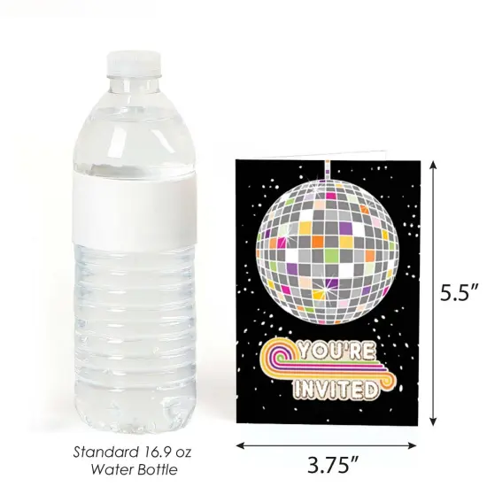 Big Dot of Happiness 70's Disco - Fill In 1970's Disco Fever Party Invitations (8 count) {4}