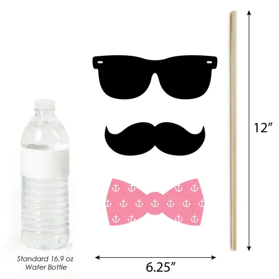 Big Dot of Happiness Nautical Bachelorette - Last Sail Before the Veil Bachelorette Party Photo Booth Props Kit - 20 Count {6}