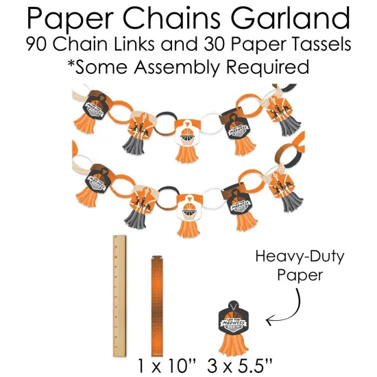 Big Dot of Happiness Basketball - Let the Madness Begin - Banner & Photo Booth Decorations - College Basketball Party Supplies Kit - Doterrific Bundle {7}