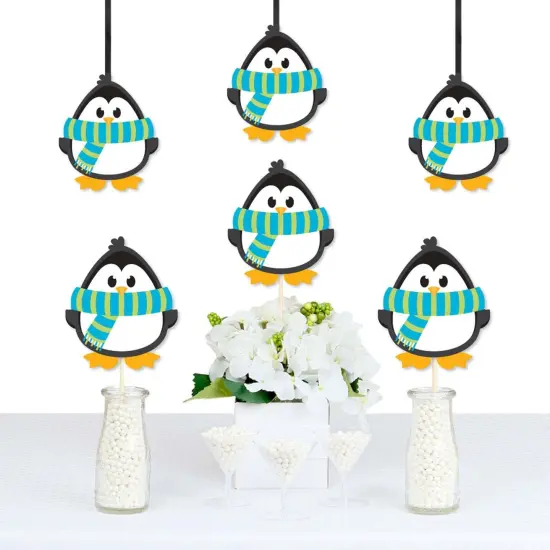 Big Dot of Happiness Holly Jolly Penguin - Penguin Decorations DIY Holiday and Christmas Party Essentials - Set of 20 {1}