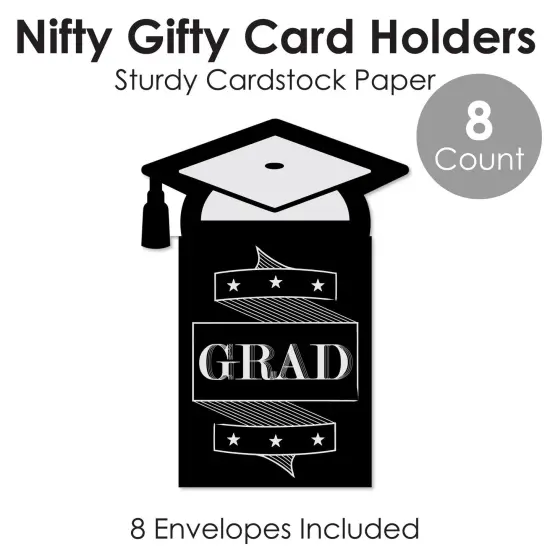 Big Dot of Happiness Graduation Cheers - Graduation Party Money and Gift Card Sleeves - Nifty Gifty Card Holders - Set of 8 {6}