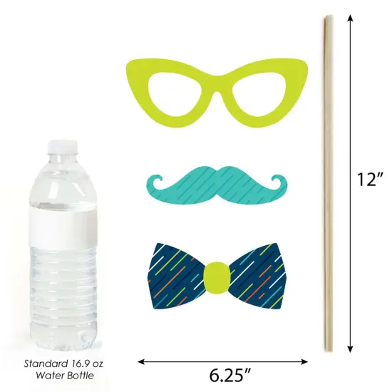 Big Dot of Happiness Boy 13th Birthday - Official Teenager Birthday Party Photo Booth Props Kit - 20 Count {6}