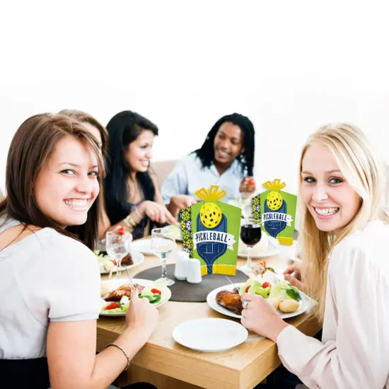 Big Dot of Happiness Let&rsquo;s Rally - Pickleball - Table Decorations - Birthday or Retirement Party Fold and Flare Centerpieces - 10 Count {7}