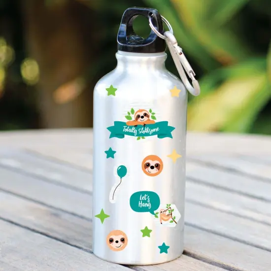 Big Dot of Happiness Let's Hang - Sloth - Birthday Party Favor Kids Stickers - 16 Sheets - 256 Stickers {6}