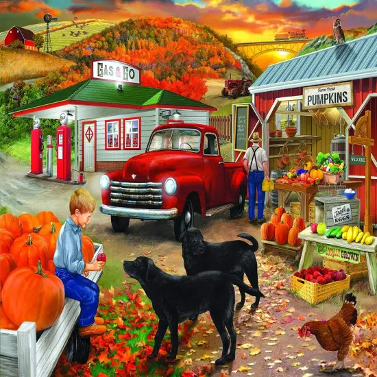 Sunsout Roadside Stand 1000 pc Jigsaw Puzzle 31507 {1}