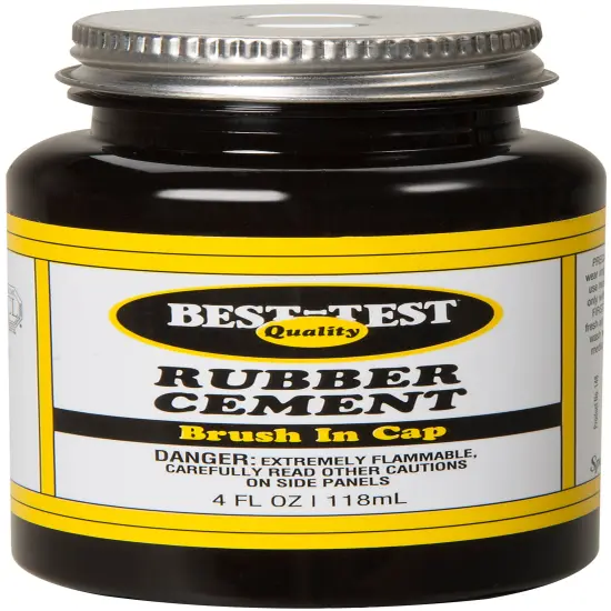 Speedball Best-Test Brush In Cap Rubber Cement-4oz {1}