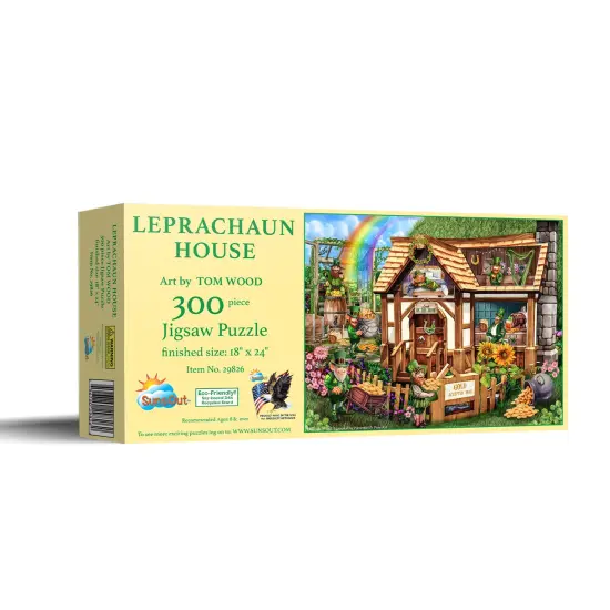 Sunsout Leprachaun House 300 pc St. Patricks Day Jigsaw Puzzle 29826 {3}