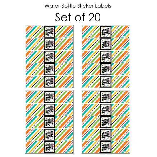 Big Dot of Happiness Still Got Class - High School Reunion Party Water Bottle Sticker Labels - Set of 20 {4}