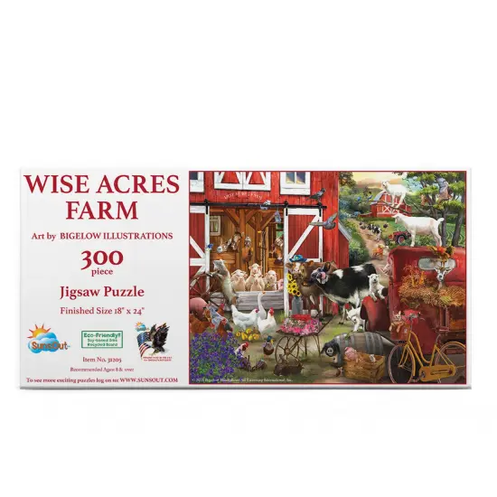 Sunsout Wise Acres Farm 300 pc Jigsaw Puzzle 31205 {4}