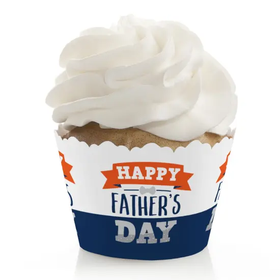 Big Dot of Happiness Happy Father's Day - We Love Dad Party Decorations - Party Cupcake Wrappers - Set of 12 {1}