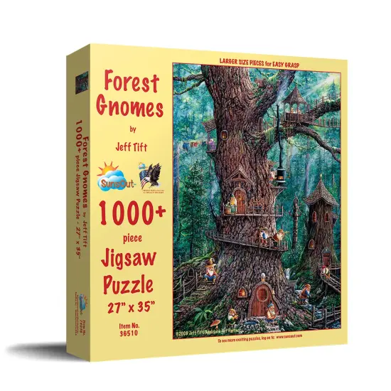 Sunsout Forest Gnomes 1000 pc Large Pieces Jigsaw Puzzle 36510 {3}