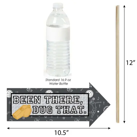 Big Dot of Happiness Funny Bump, Set, Spike - Volleyball - Baby Shower or Birthday Party Photo Booth Props Kit - 10 Piece {4}