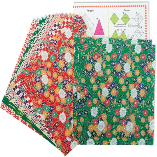 Yasutomo Fold 'Ems Origami Paper 5.875" 16/Pkg-Folk Art {2}
