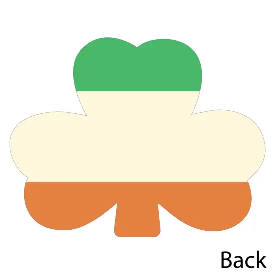 Big Dot of Happiness St. Patrick's Day - Shaped Thank You Cards - Saint Paddy's Day Party Thank You Note Cards with Envelopes - Set of 12 {6}