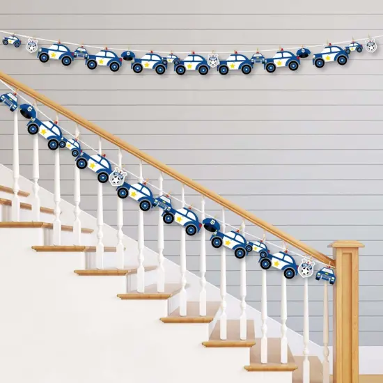 Big Dot of Happiness Calling All Units - Police - Cop Birthday Party or Baby Shower DIY Decorations - Clothespin Garland Banner - 44 Pieces {3}