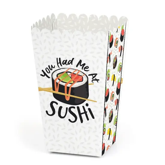 Big Dot of Happiness Let's Roll - Sushi - Japanese Party Favor Popcorn Treat Boxes - Set of 12 {1}