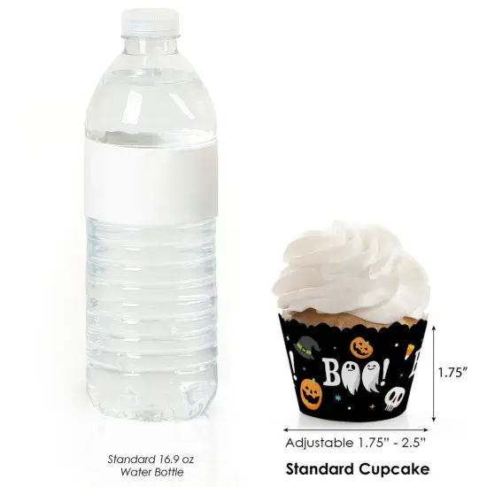 Big Dot of Happiness Jack-O'-Lantern Halloween - Kids Halloween Party Decorations - Party Cupcake Wrappers - Set of 12 {4}