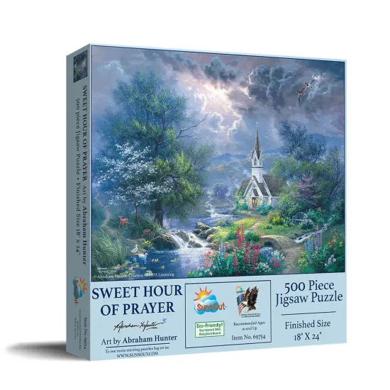 Sunsout Sweet Hour of Prayer 500 pc Jigsaw Puzzle 69754 {3}