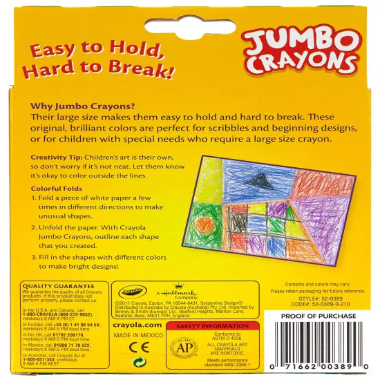 Crayola Jumbo Crayons-8/Pkg {3}
