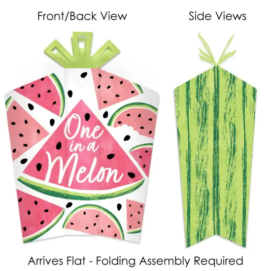 Big Dot of Happiness Sweet Watermelon - Table Decorations - Fruit Party Fold and Flare Centerpieces - 10 Count {3}