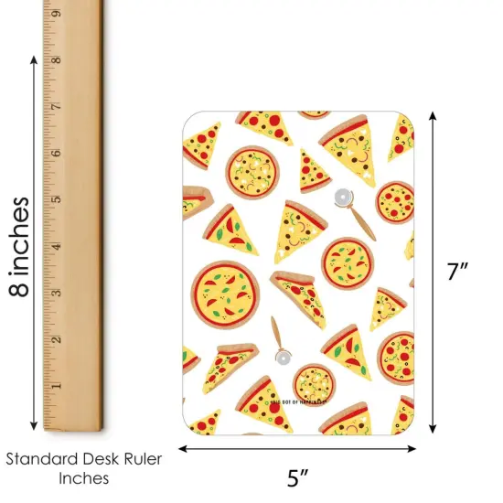 Big Dot of Happiness Pizza Party Time - Bingo Cards and Markers - Baby Shower or Birthday Party Bingo Game - Set of 18 {6}