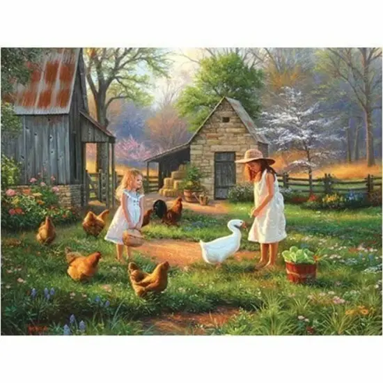Sunsout Evening at Grandma's 500 pc Mothers Day Jigsaw Puzzle 52952 {1}