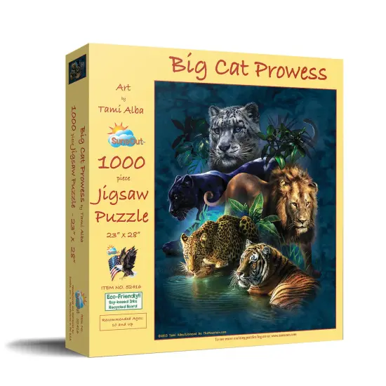 Sunsout Big Cat Prowess 1000 pc Jigsaw Puzzle 52416 {2}