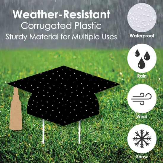 Big Dot of Happiness Bright Future Outdoor Decorations - Graduation Signs - Set of 8 {4}