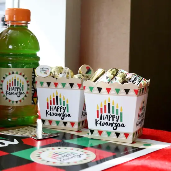 Big Dot of Happiness Happy Kwanzaa - Party Mini Favor Boxes - Party Treat Candy Boxes - Set of 12 {6}