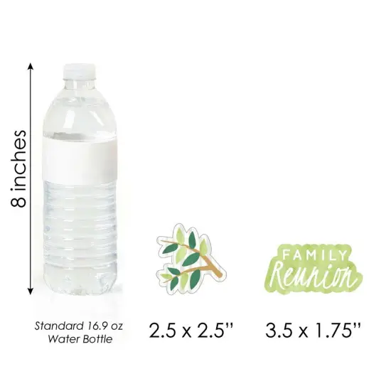 Big Dot of Happiness Family Tree Reunion - Shaped Family Gathering Party Cut-Outs - 24 Count {7}