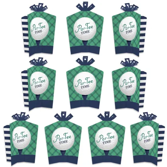 Big Dot of Happiness Par-Tee Time - Golf - Table Decorations - Birthday or Retirement Party Fold and Flare Centerpieces - 10 Count {1}