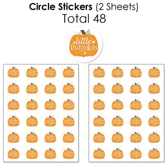 Big Dot of Happiness Little Pumpkin - Fall Birthday Party or Baby Shower Candy Favor Sticker Kit - 304 Pieces {7}
