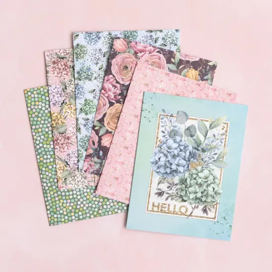 BoBunny A2 Cards W/Envelopes (4.375"X5.75") 40/Box-Willow & Sage {1}