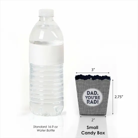 Big Dot of Happiness My Dad is Rad - Party Mini Favor Boxes - Father's Day Party Treat Candy Boxes - Set of 12 {3}