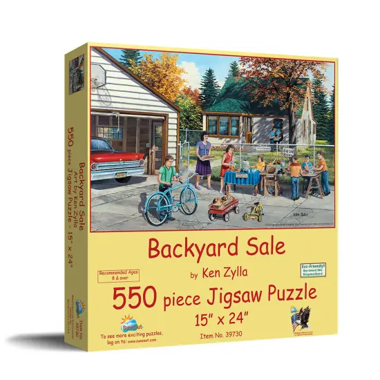 Sunsout Backyard Sale 550 pc Jigsaw Puzzle 39730 {3}