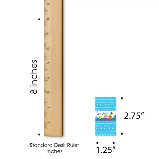 Big Dot of Happiness Under the Sea Critters - Mini Candy Bar Wrapper Stickers - Baby Shower or Birthday Party Small Favors - 40 Count {6}